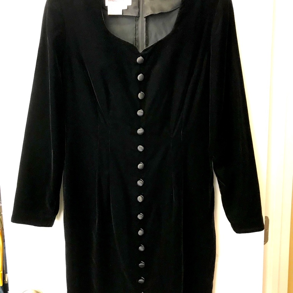 Vintage Long sleeve velvet dress
